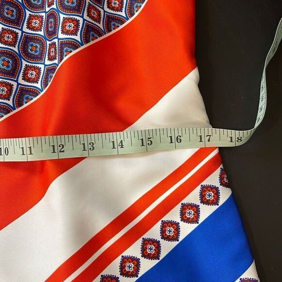 Banana Republic Halter Style Dress. Size 6 Petite. Red/White/Blue - Picture 9 of 10